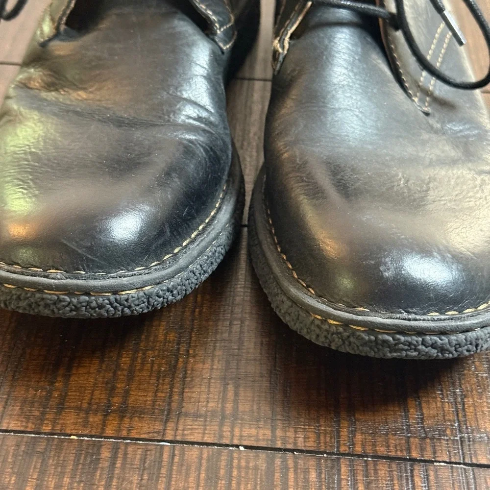 Born Harrison Black Leather Chukka Boots Mens 9.5 M H25403 Desert Ankle Boots